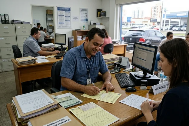 Despachante atuando na transferência de veículo em Sumaré.