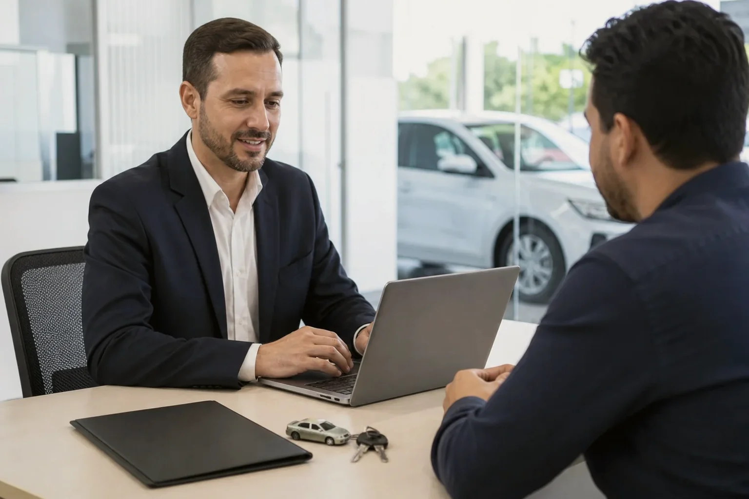 Profissional em Sumaré realizando licenciamento de veículo.